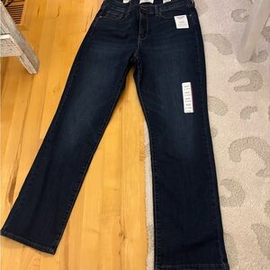 Levi's High-Rise Straight Jeans in Deep Blue Size 29